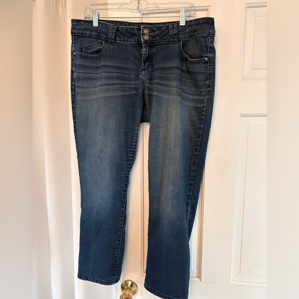 Elle Dark Indigo Cropped Jeans